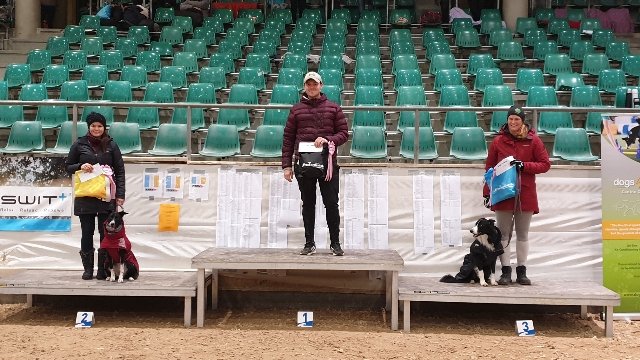 Auf dem Treppchen zusammen mit Tereza :)